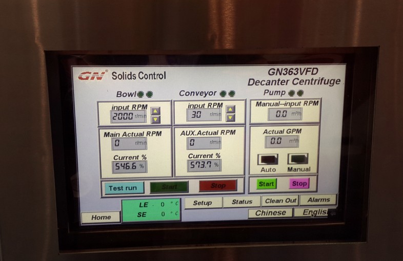 PLC Decanter Centrifuge